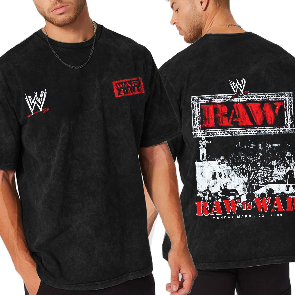 Wwe Raw  Washed T-shirt/Crewneck/Hoodie