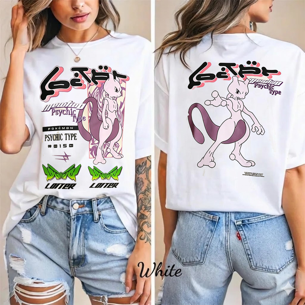 Pokémon By Loiter Mewtwo Unisex Shirts/Crewneck/Hoodie