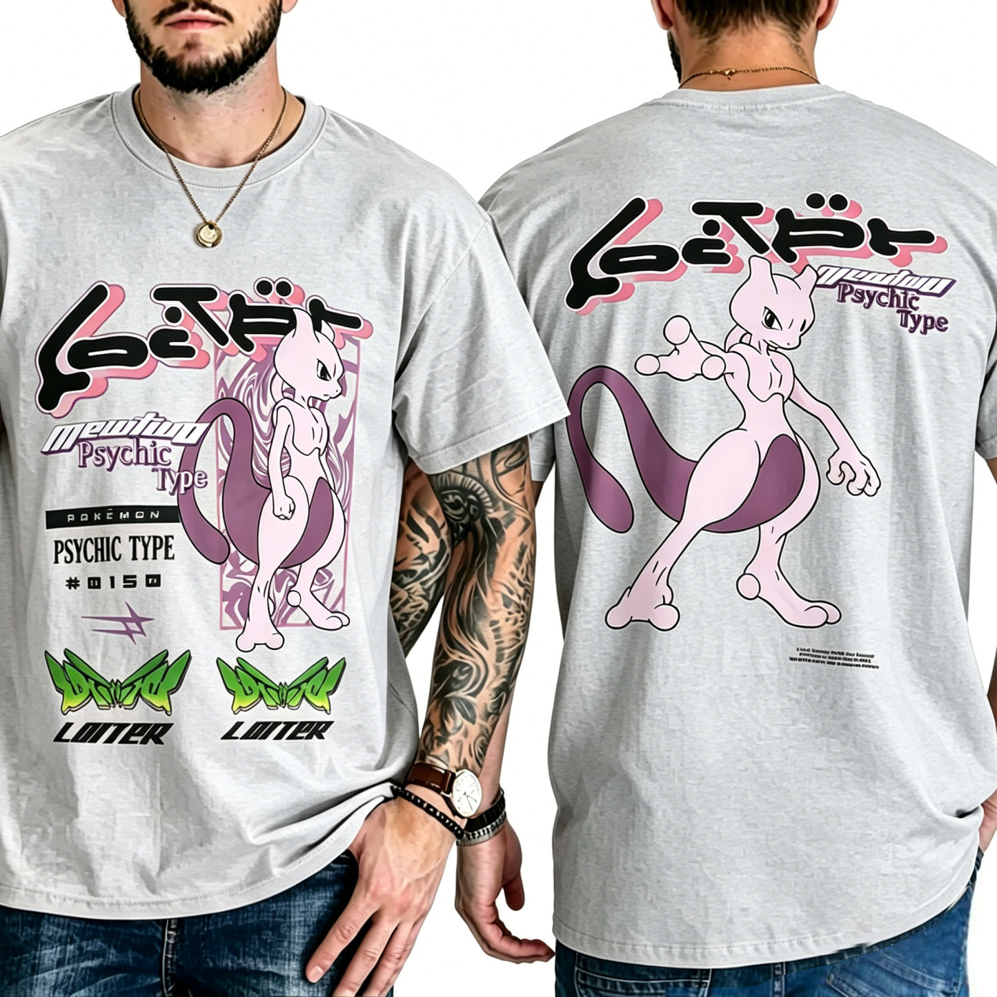 Pokémon By Loiter Mewtwo Unisex Shirts/Crewneck/Hoodie