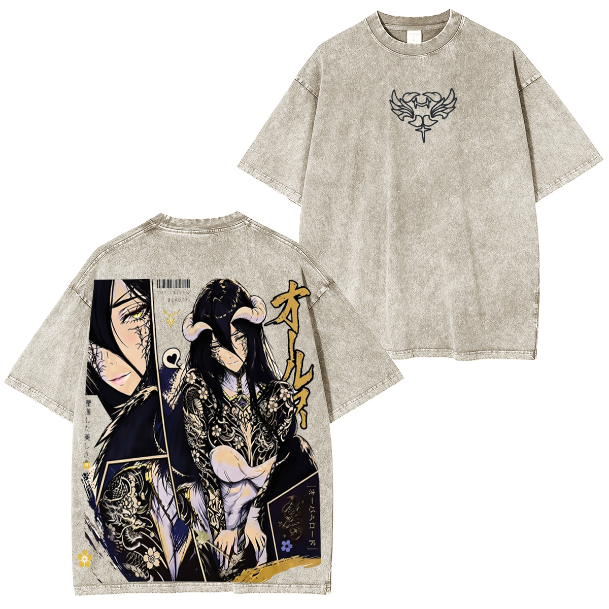Overlord Albedo Vintage Washed T-shirt/Crewneck/Hoodie