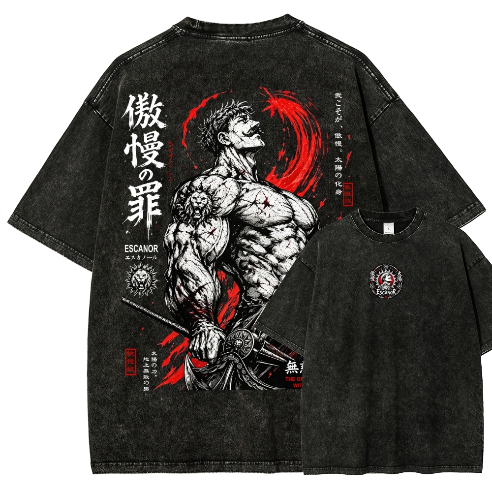 Seven Deadly Sins Escanor⁠ Vintage Washed T-shirt/Crewneck/Hoodie