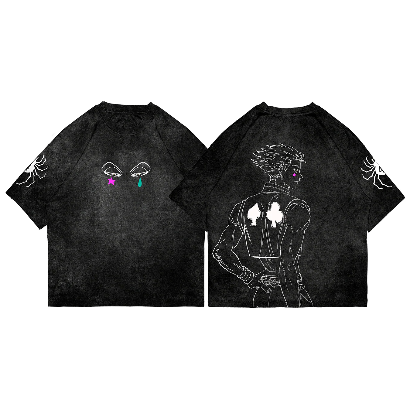 Hisoka Hunter x Hunter Anime Washed T-shirt/Crewneck/Hoodie