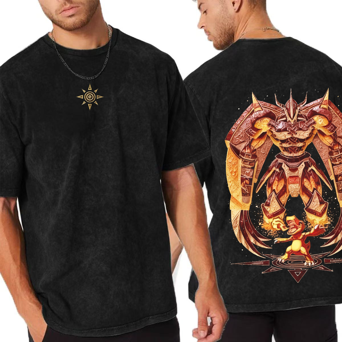 Angemon Cuadro Metacrilato Wargreymon Vintage Oversized T-shirt/Crewneck/Hoodie