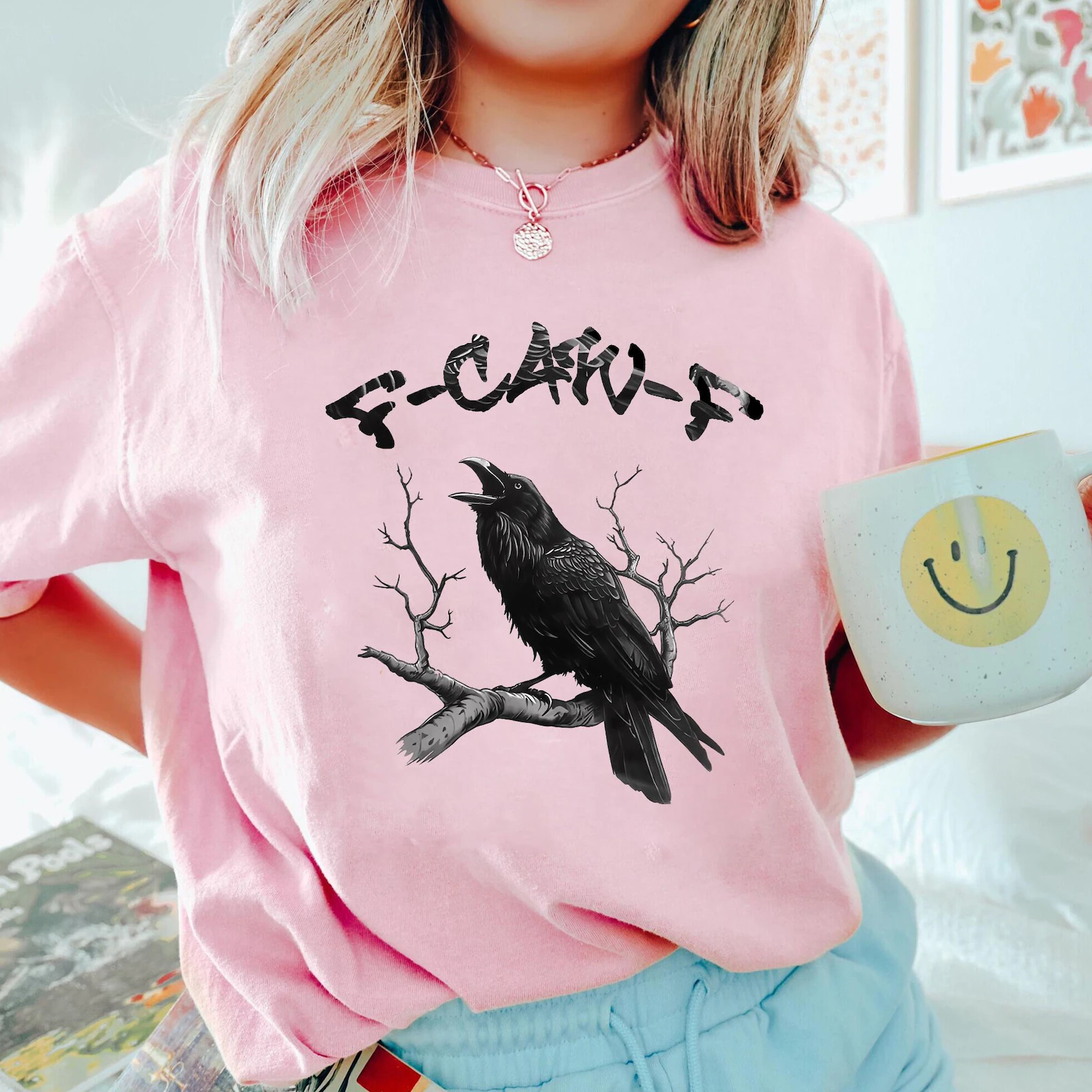 F-caw-F Funny Raven Unisex Shirt/Crewneck/Hoodie