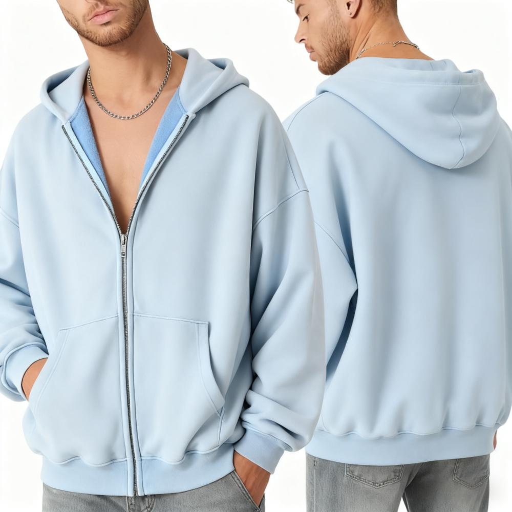 Clean Heavyweight Zip Up Hoodie