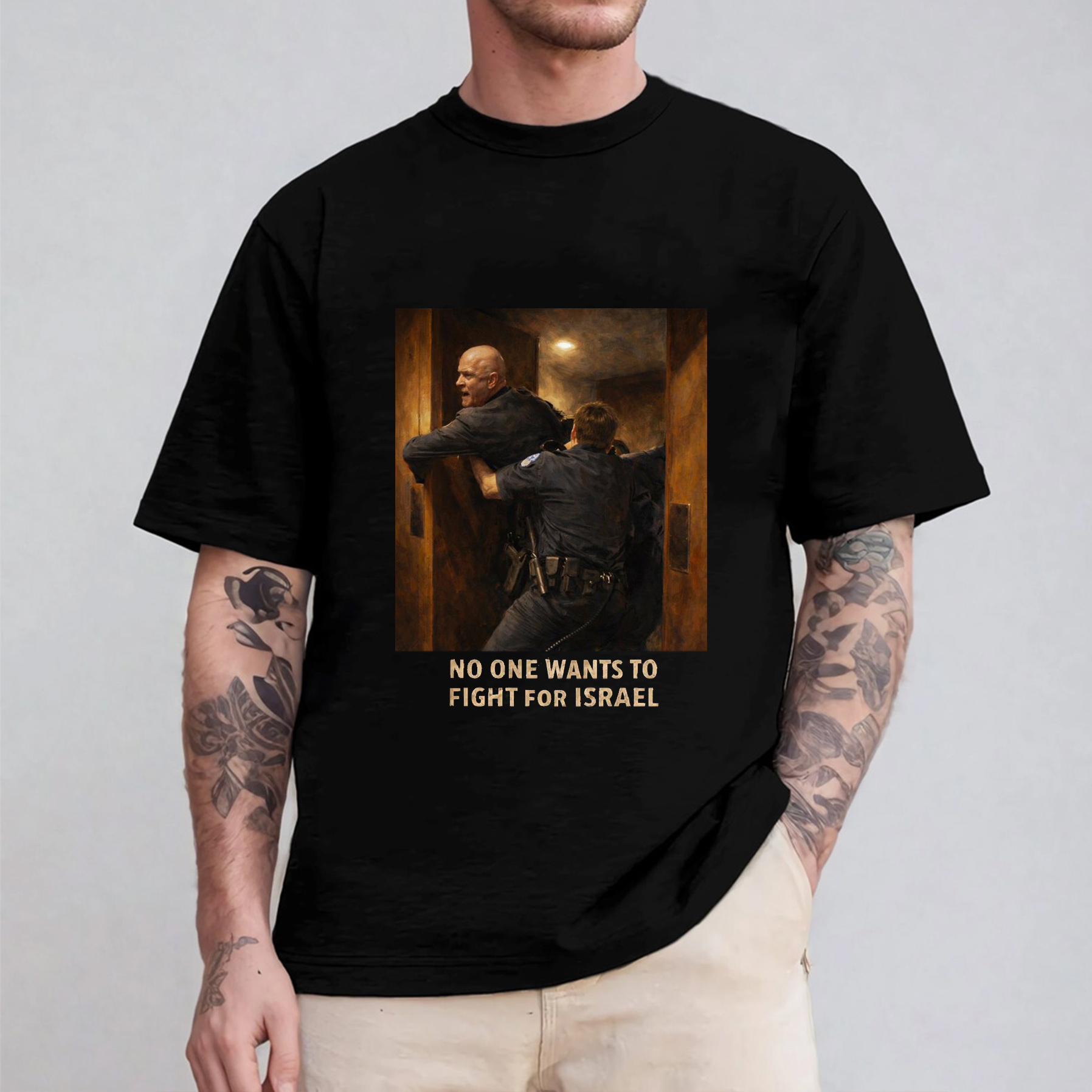 “NO ONE WANTS TO FIGHT FOR ISRAEL” Oversized T-shirt/Crewneck/Hoodie