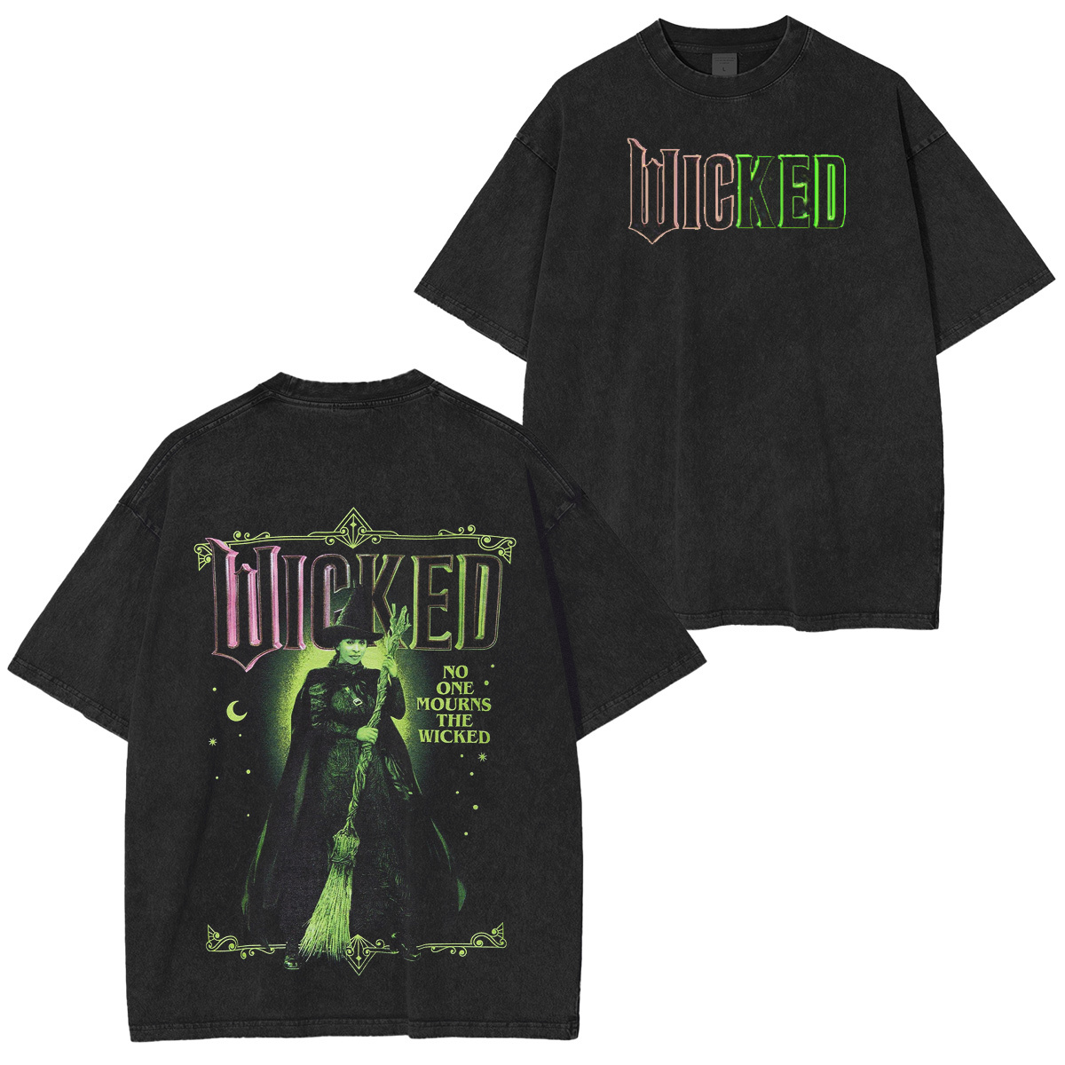 Wicked Elphaba Portrait Women's Oversized Washed T-shirt/Crewneck/Hoodie