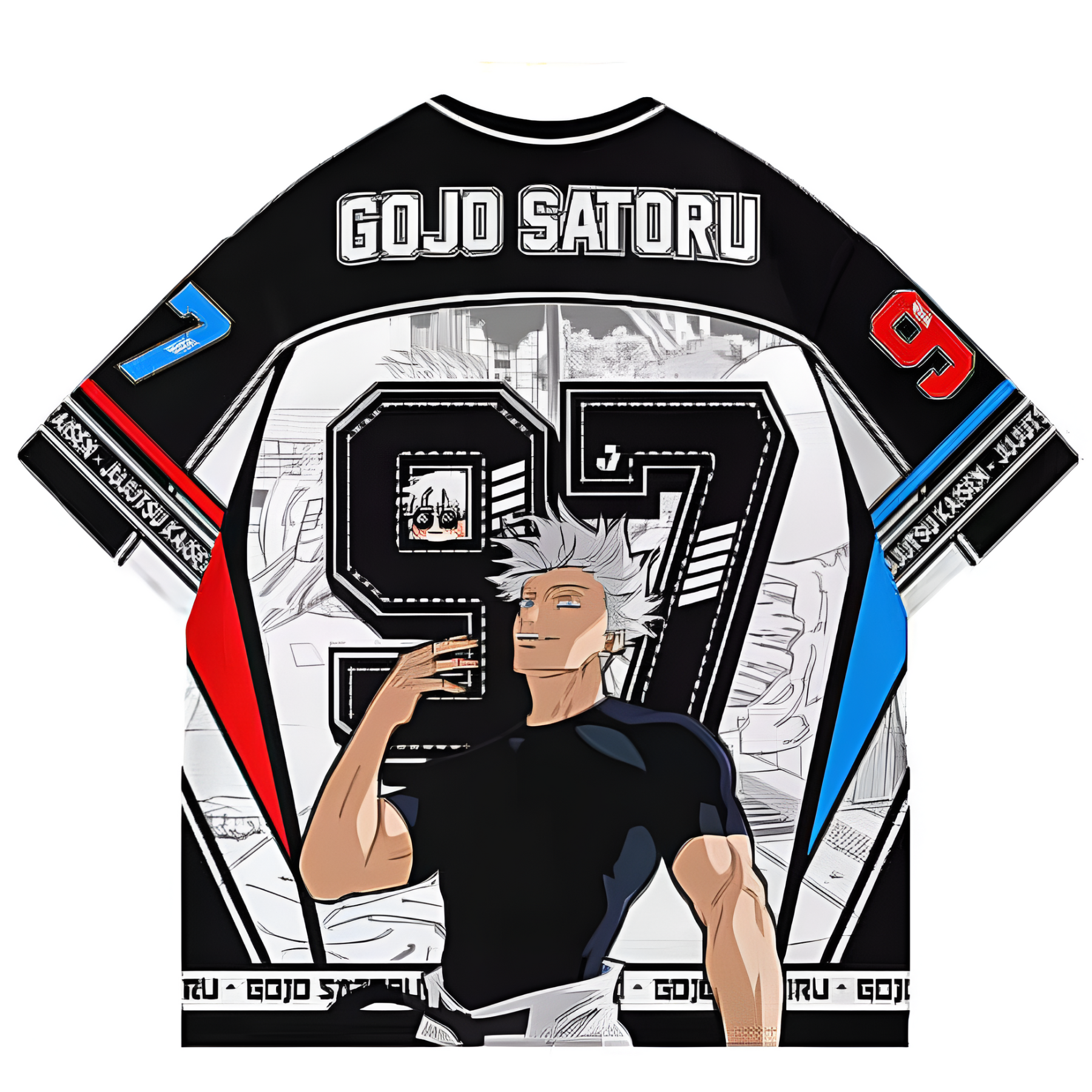 Gojo Satoru Anime Jersey Inspired Vintage T-Shirt
