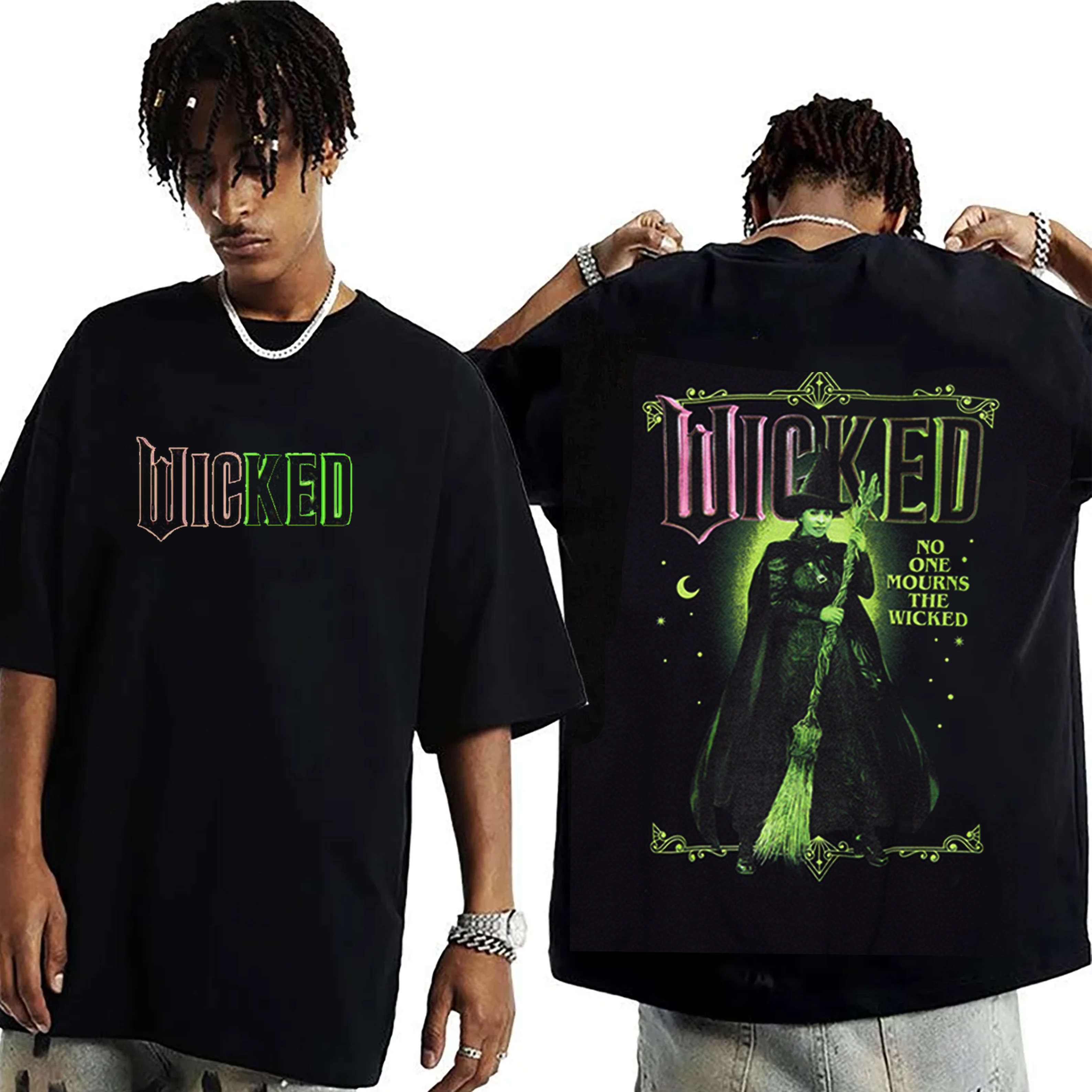 Wicked Elphaba Portrait Women's Oversized Washed T-shirt/Crewneck/Hoodie