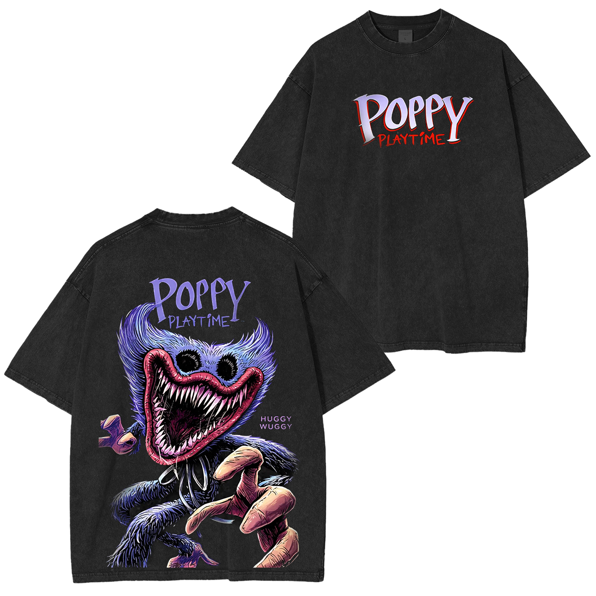 Poppy Playtime Oversized Unisex Washed T-Shirt