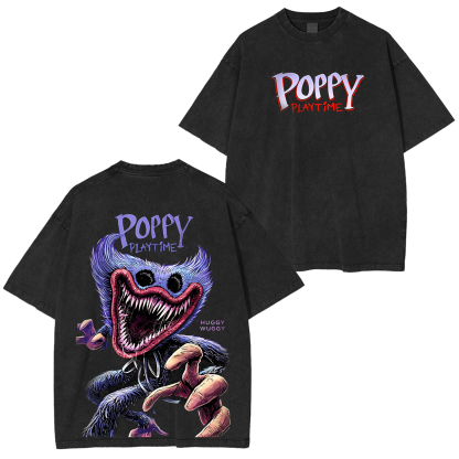 Poppy Playtime Oversized Unisex Washed T-Shirt