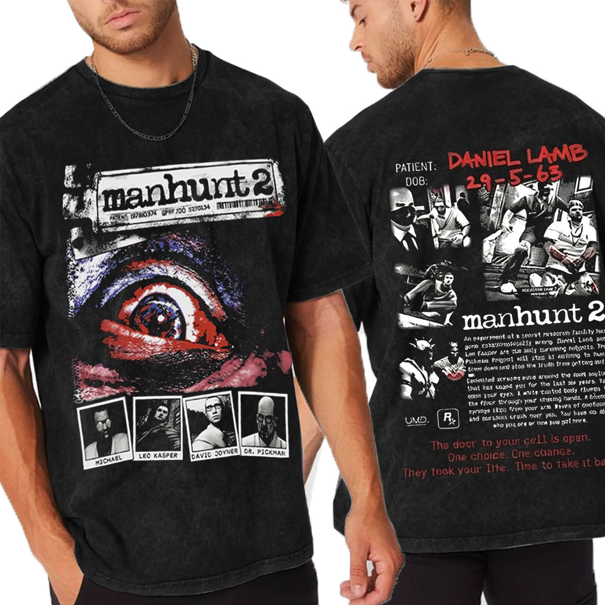 Manhunt 2 Unisex Washed T-Shirt