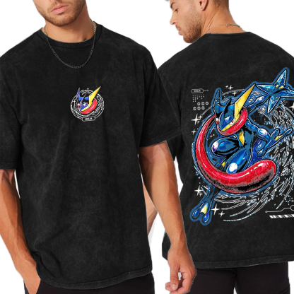 Greninja Oversized Unisex Washed T-Shirt