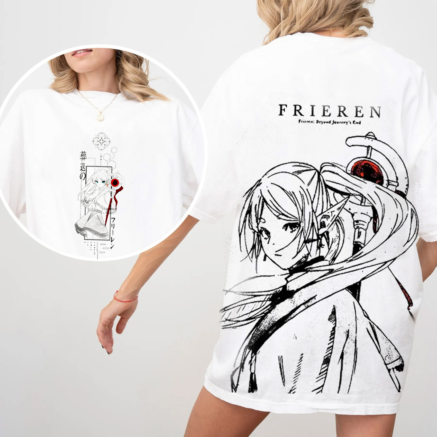 Frieren Beyond Journey's End Vintage Washed T-shirt/Crewneck/Hoodie