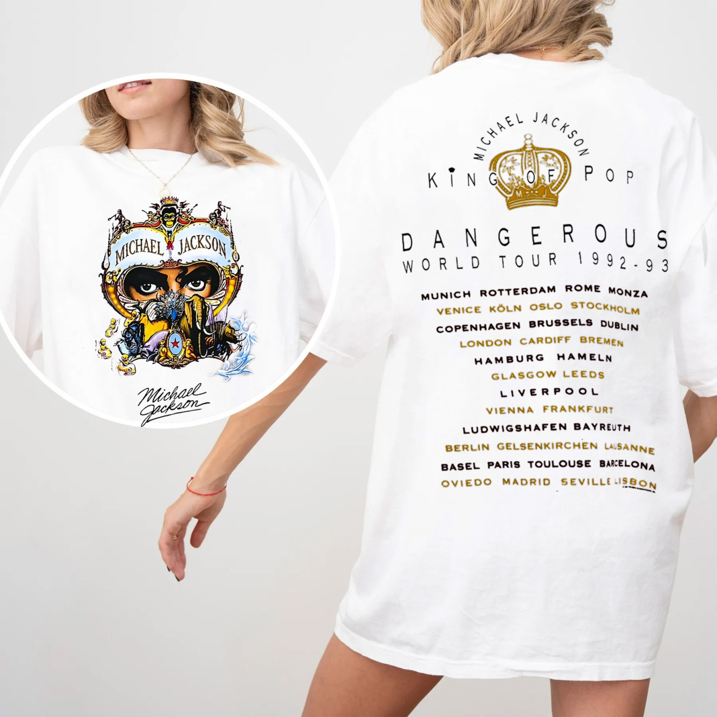 Michael Jackson Vintage Washed T-shirt/Crewneck/Hoodie