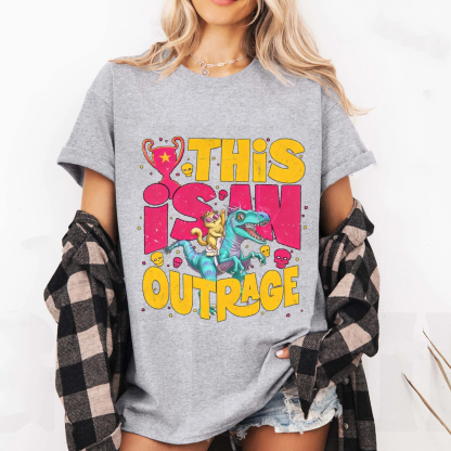 Princess Donut graphic tees This is an OUTRAGE Oversized T-shirt/Crewneck/Hoodie