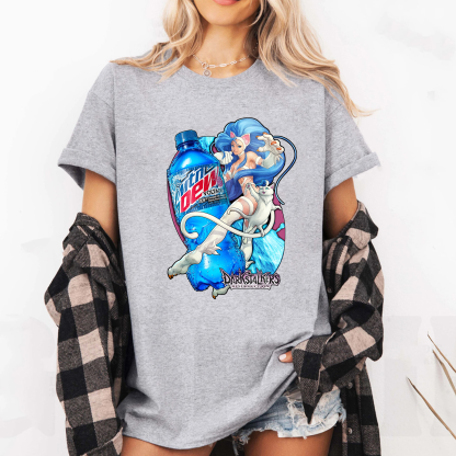 Felicia Darkstalkers Resurrection x Mtn Dew Voltage Oversized T-shirt/Crewneck/Hoodie