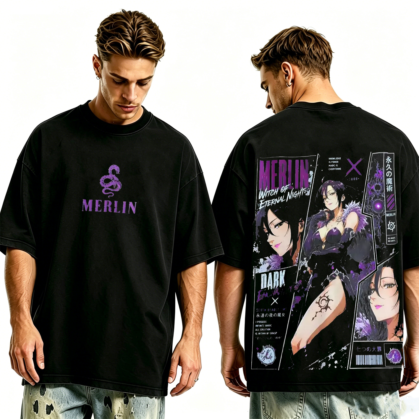Merlin Unisex Washed T-shirt/Crewneck/Hoodie