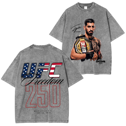 UFC Freedom Collection] UFC Freedom 250 Fighters Unisex Washed T-Shirt