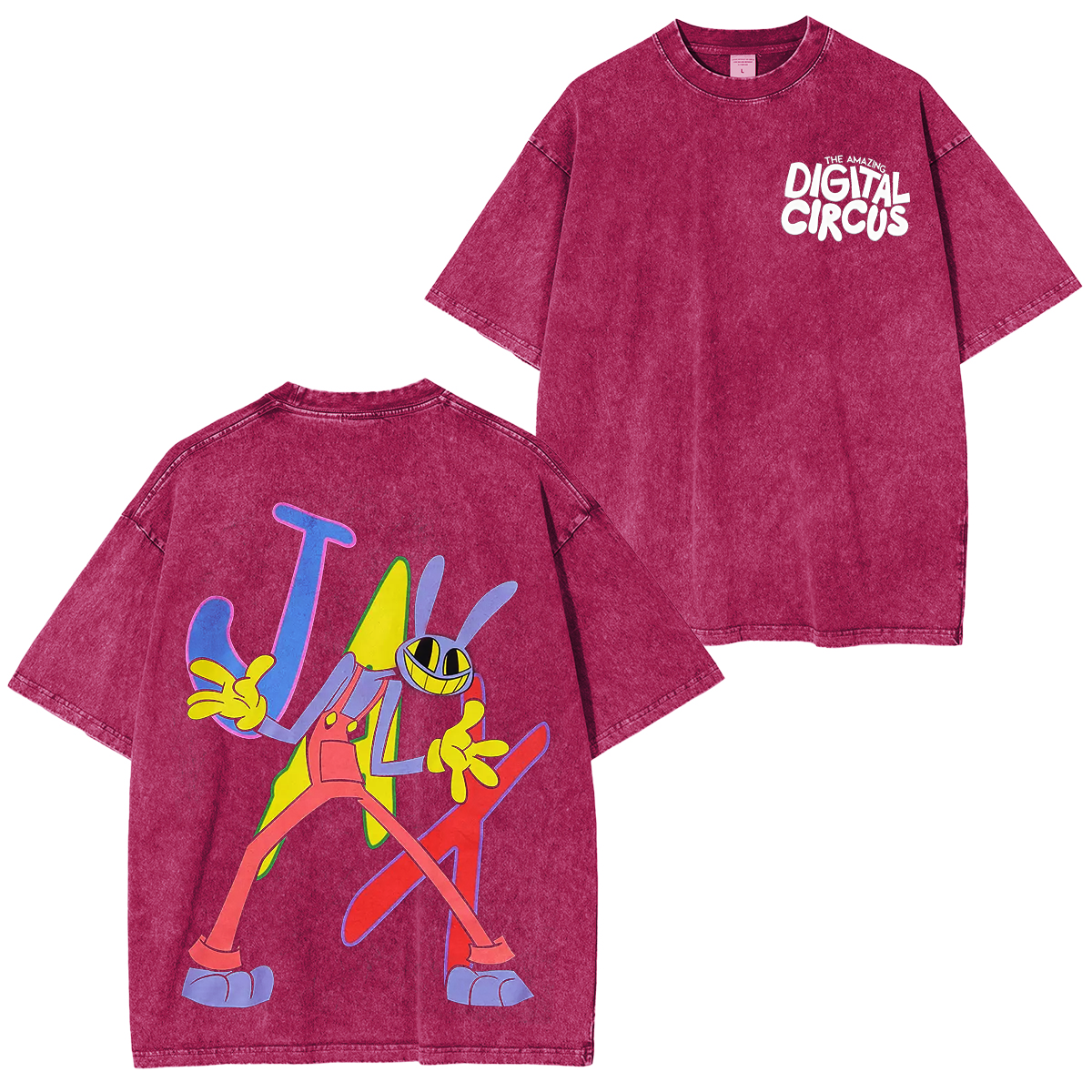 The Amazing Digital Circus Jax Mineral Washed Unisex T-Shirt