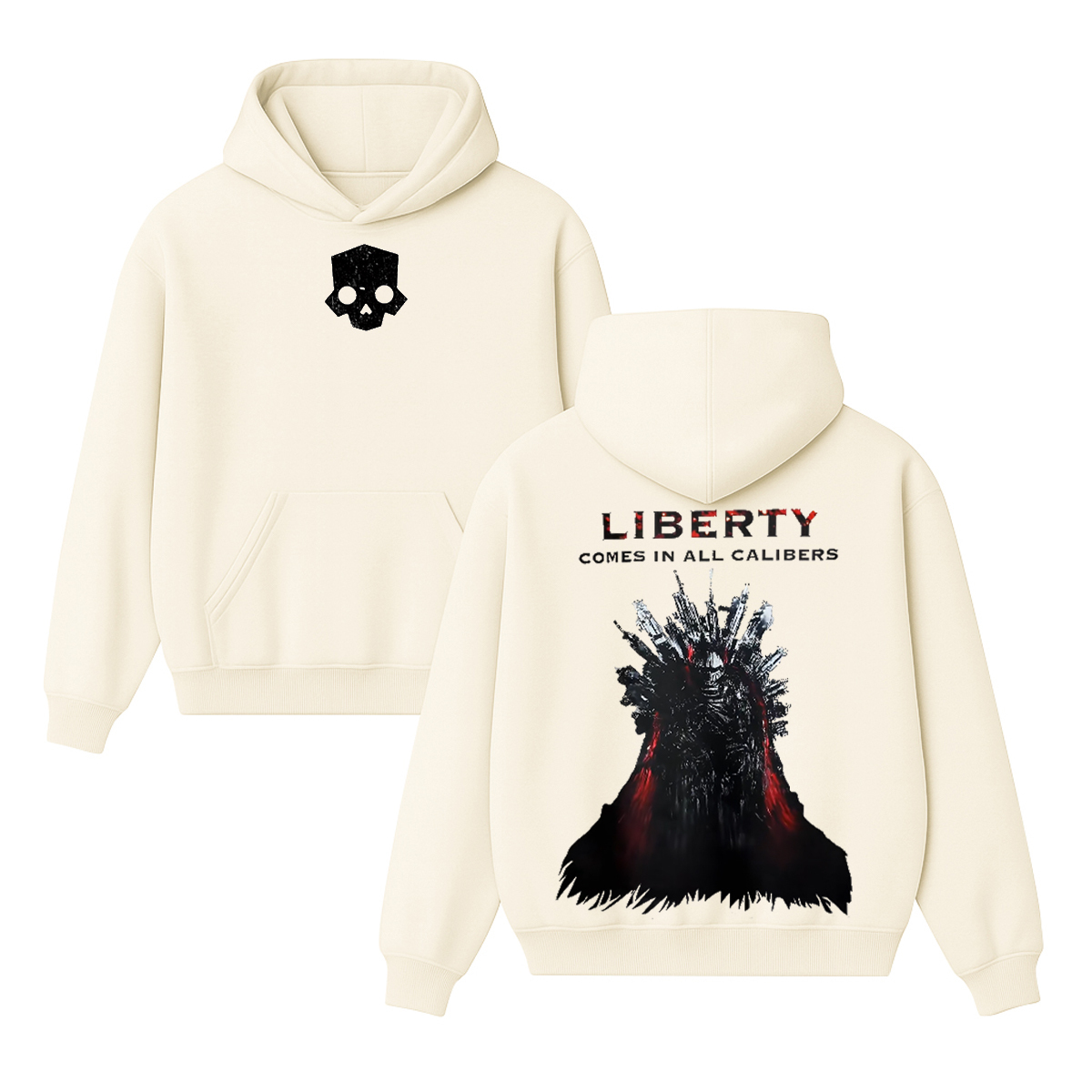 LIBERTY COMES IN ALL CALIBERS Unisex Washed T-Shirt