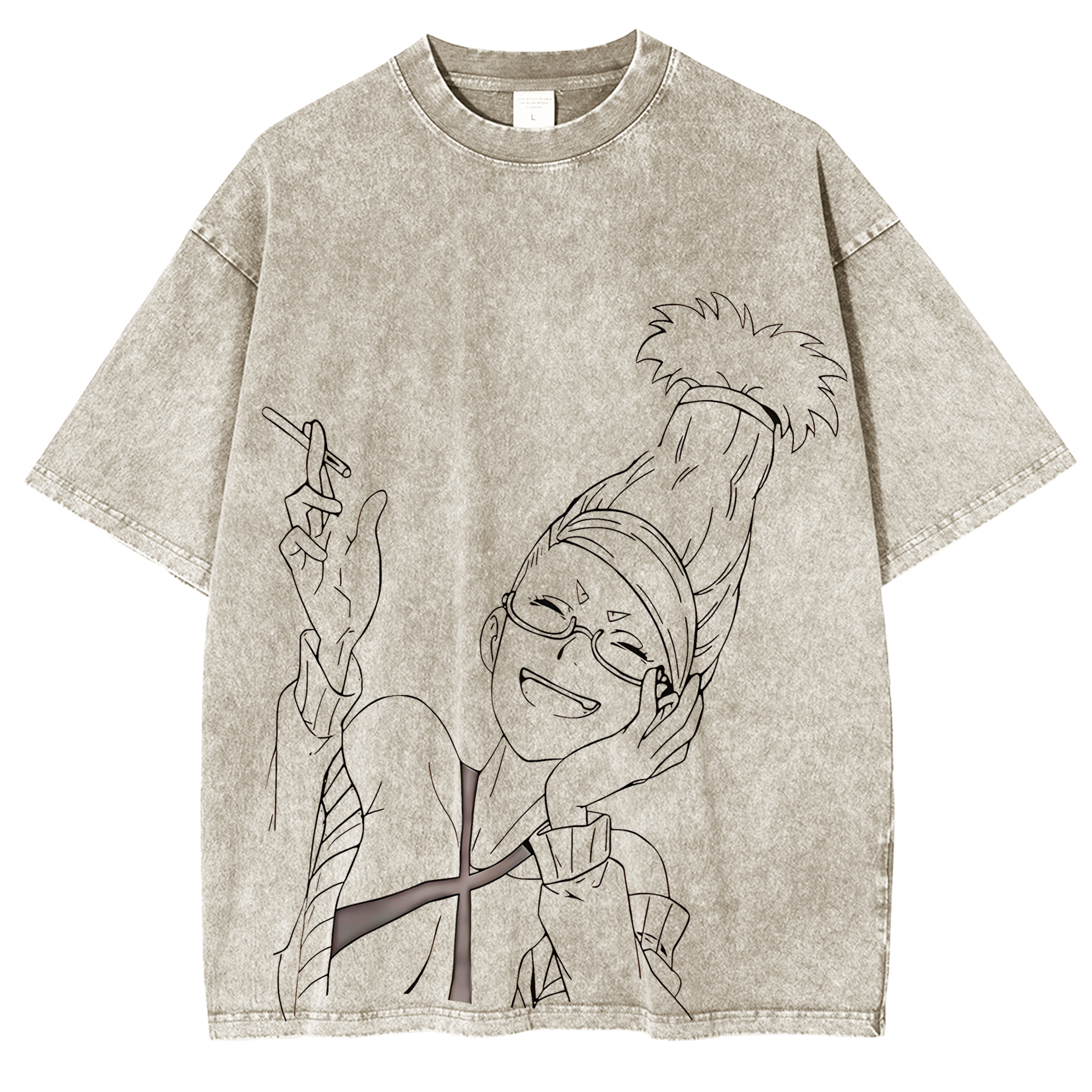 Seiko Ayase-Dandadan Vintage Unisex Washed T-Shirt