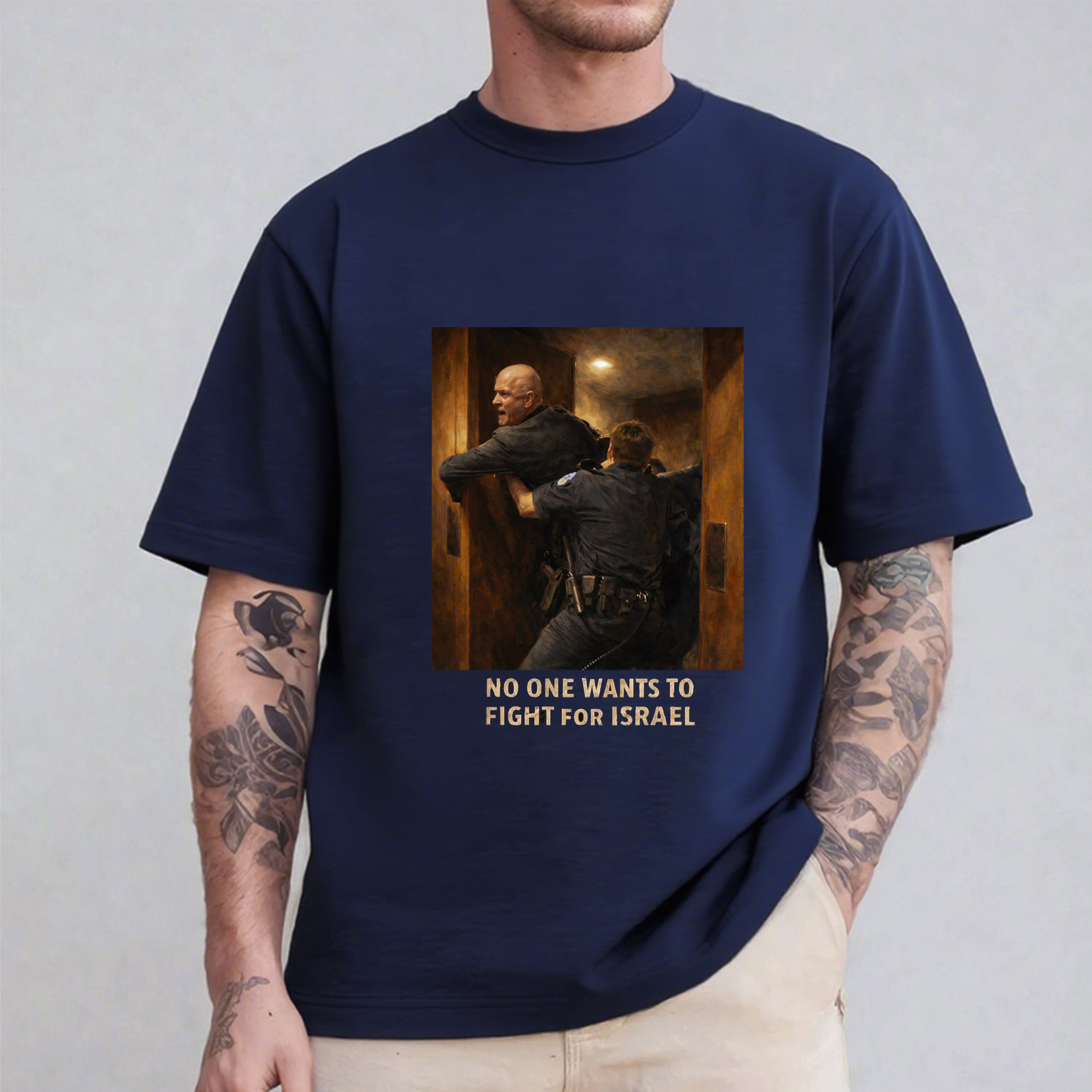 “NO ONE WANTS TO FIGHT FOR ISRAEL” Oversized T-shirt/Crewneck/Hoodie