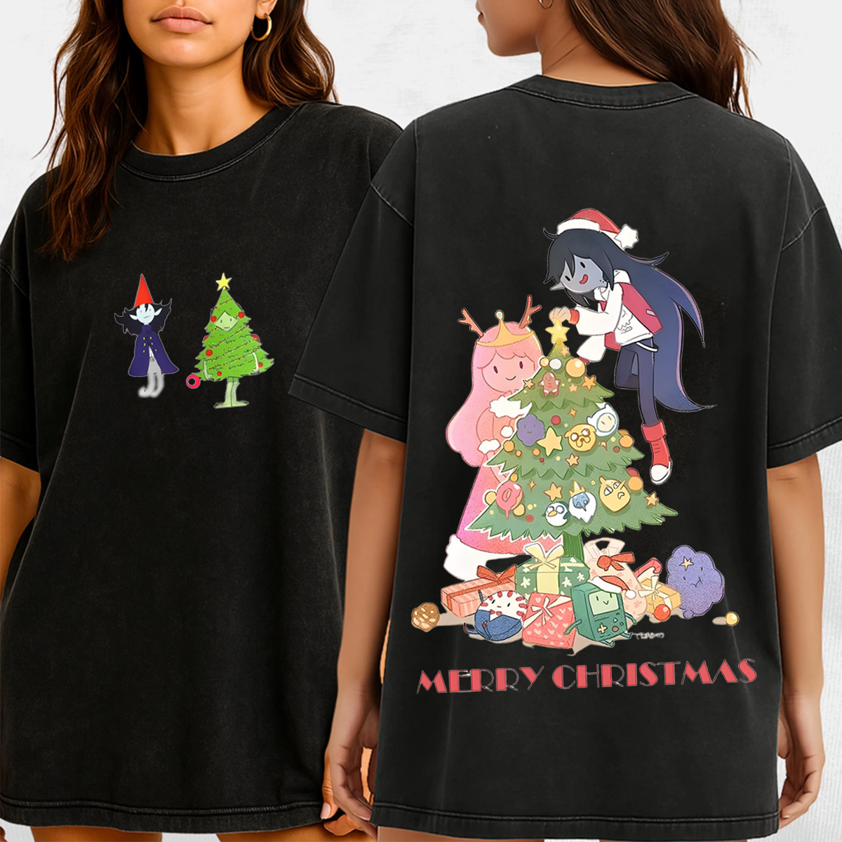 Adventure Time Christmas Vintage Washed T-shirt/Crewneck/Hoodie