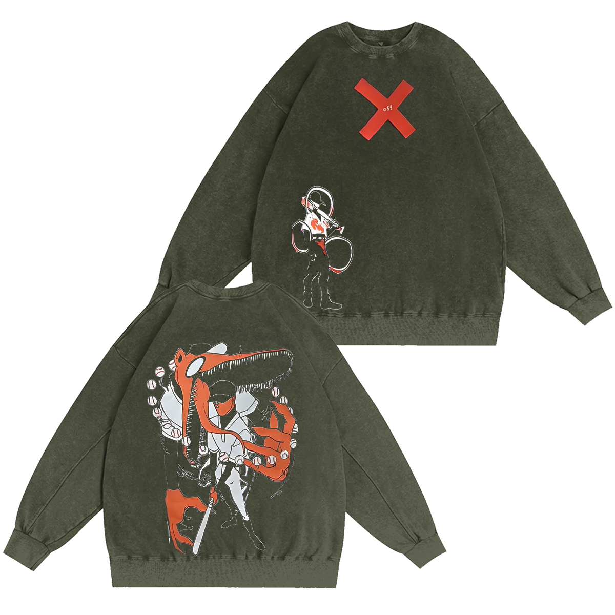 The Batter-OFF Vintage Washed T-shirt/Crewneck/Hoodie
