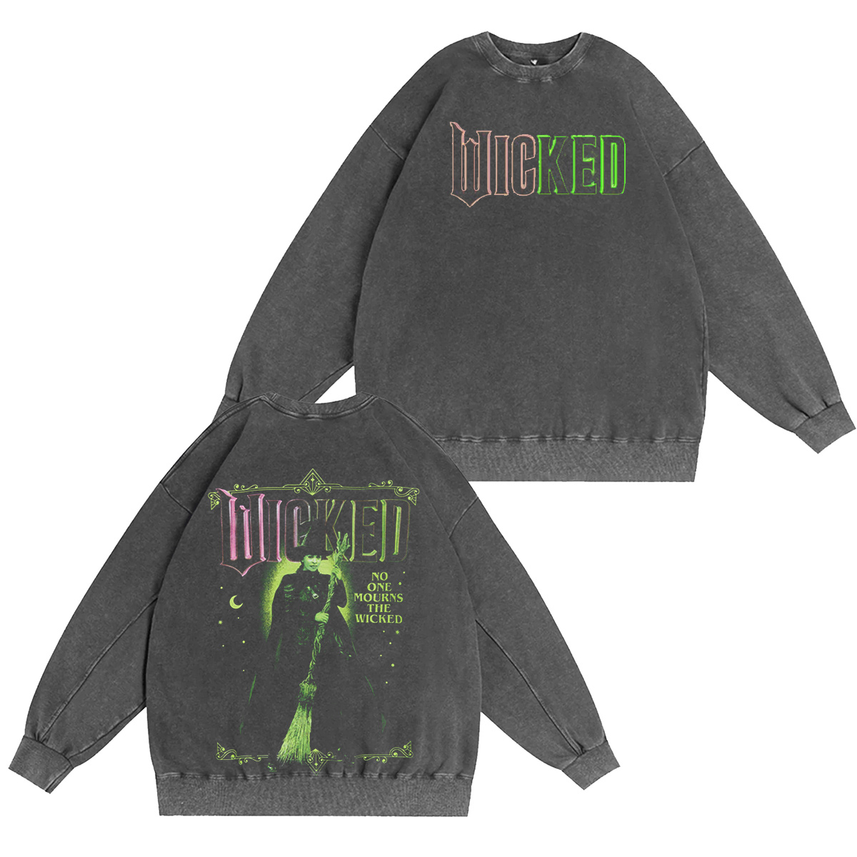 Wicked Elphaba Portrait Women's Oversized Washed T-shirt/Crewneck/Hoodie