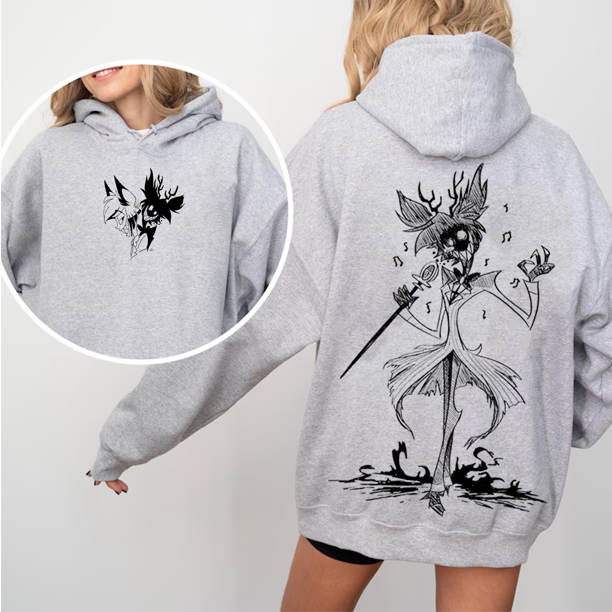 Hazbin Hotel Alastor Oversized T-shirt/Crewneck/Hoodie