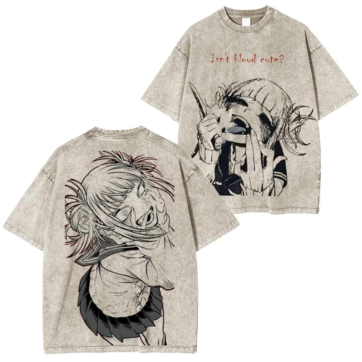 Himiko Toga My Hero Academia Anime Vintage Oversized T-shirt/Crewneck/Hoodie