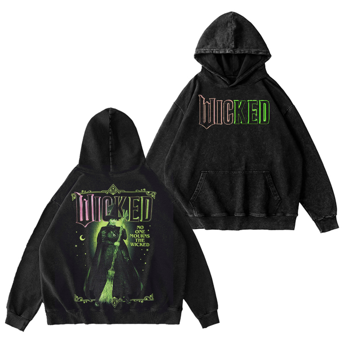 Wicked Elphaba Portrait Women's Oversized Washed T-shirt/Crewneck/Hoodie