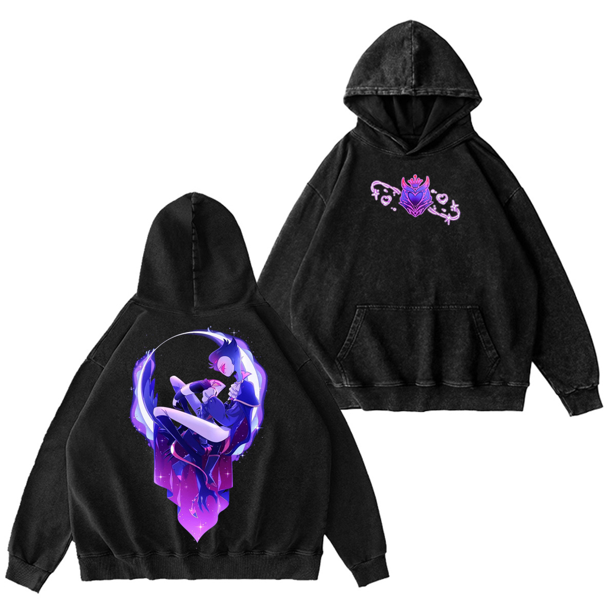 Stolas x Blitzo Hazbin Hotel Oversized T-shirt/Crewneck/Hoodie
