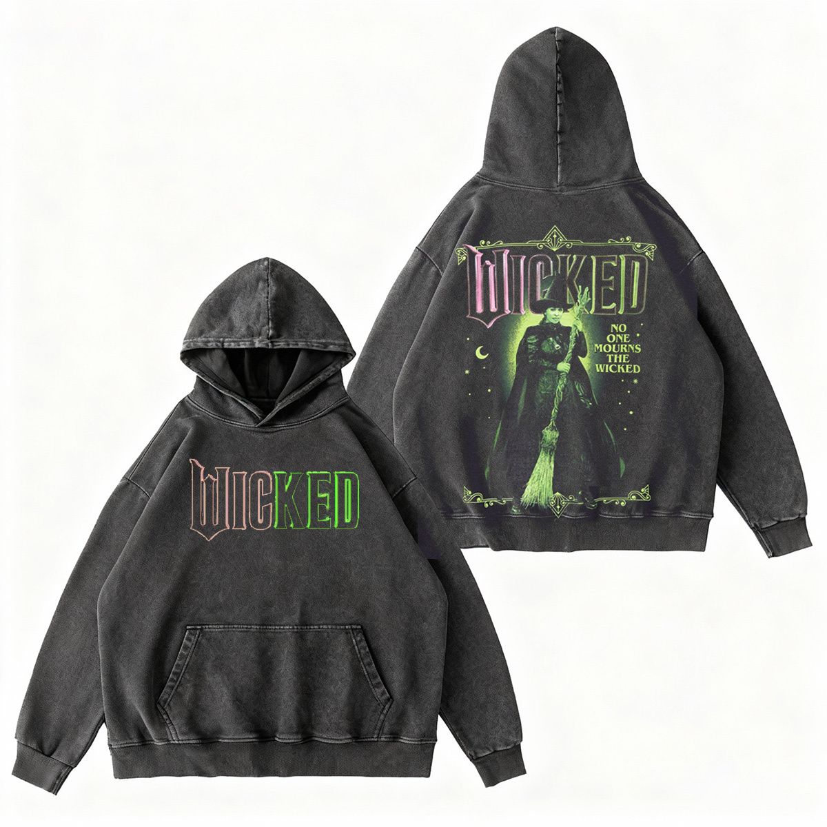 Wicked Elphaba Portrait Women's Oversized Washed T-shirt/Crewneck/Hoodie