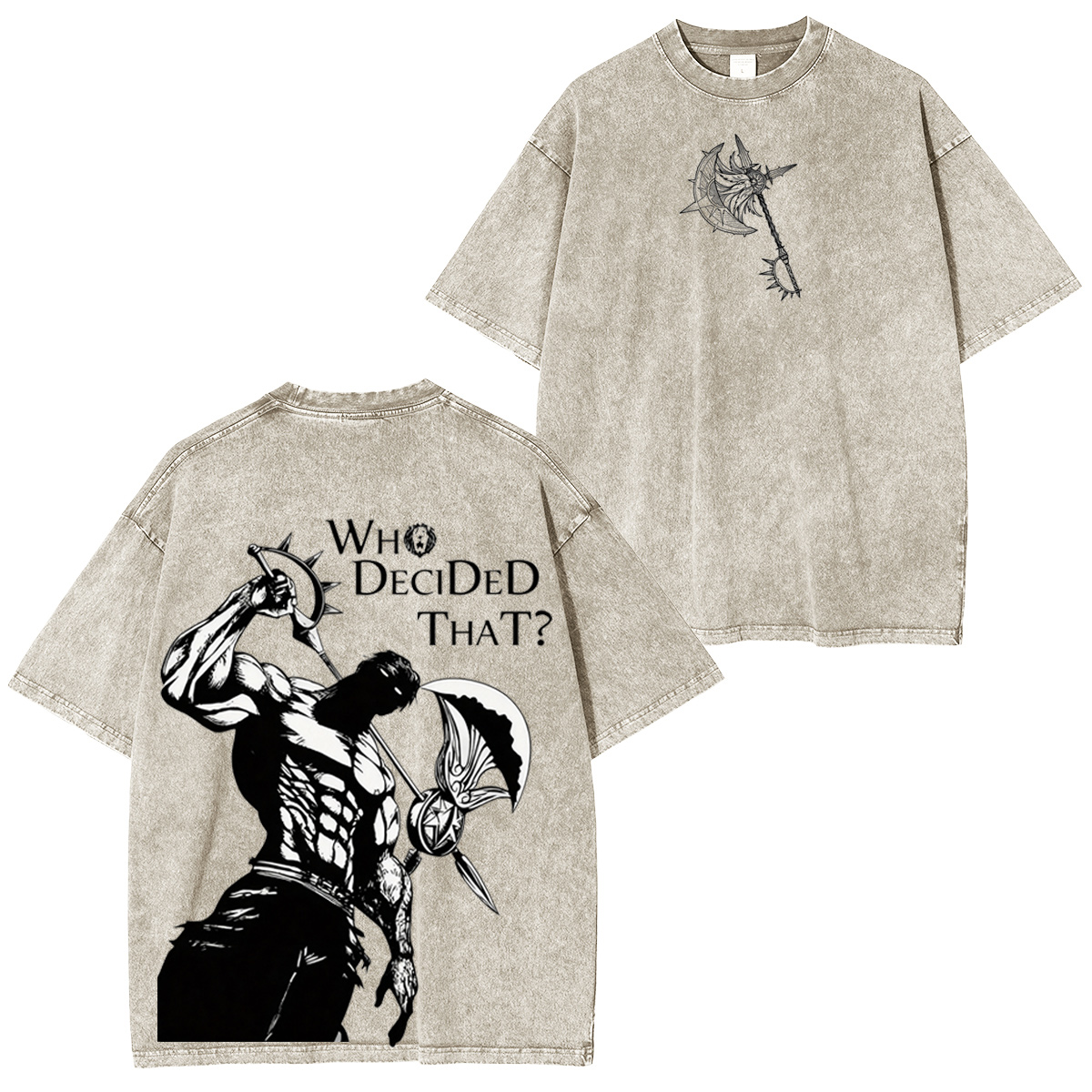 EscanorSevenDeadlySins  Oversized Washed T-shirt/Crewneck/Hoodie
