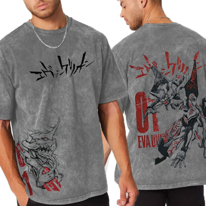 Neon Genesis Evangelion Anime Washed T-shirt/Crewneck/Hoodie