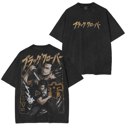 Yami Sukehiro Black Clover  Washed T-shirt/Crewneck/Hoodie