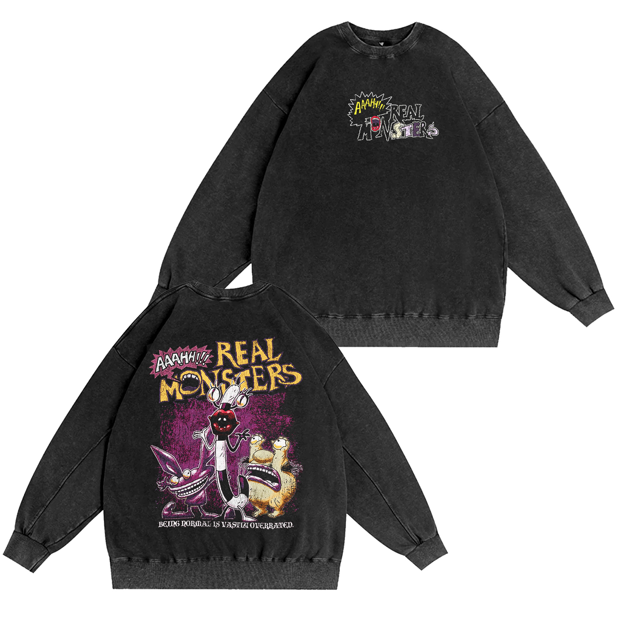 AHH! Real Monsters Washed T-shirt/Crewneck/Hoodie