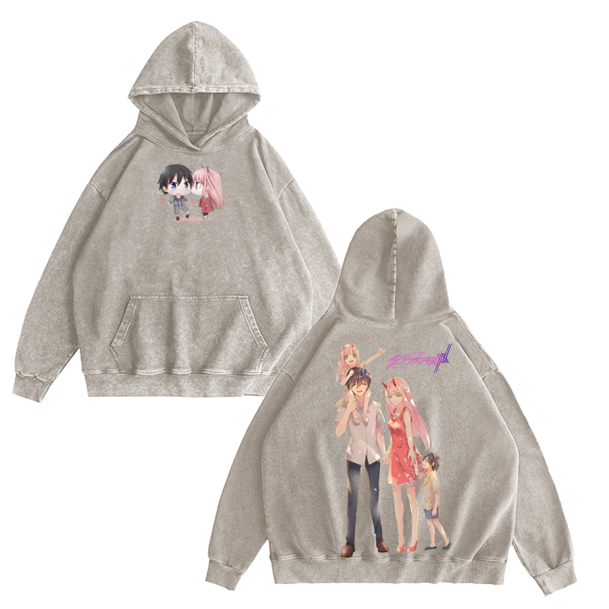 DARLING in the FRANXX Washed T-shirt/Crewneck/Hoodie