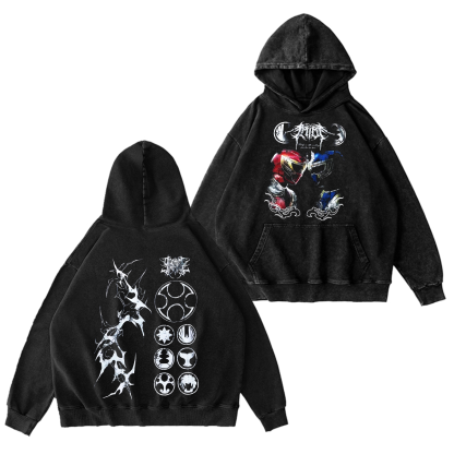 Ninja Storm Red v. Navy Ranger Limited Washed T-shirt/Crewneck/Hoodie