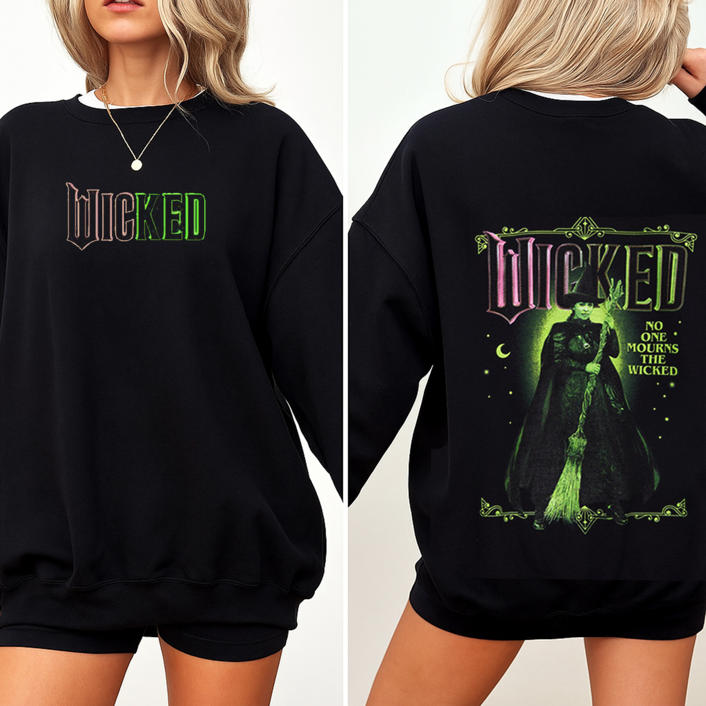 Wicked Elphaba Portrait Women's Oversized Washed T-shirt/Crewneck/Hoodie
