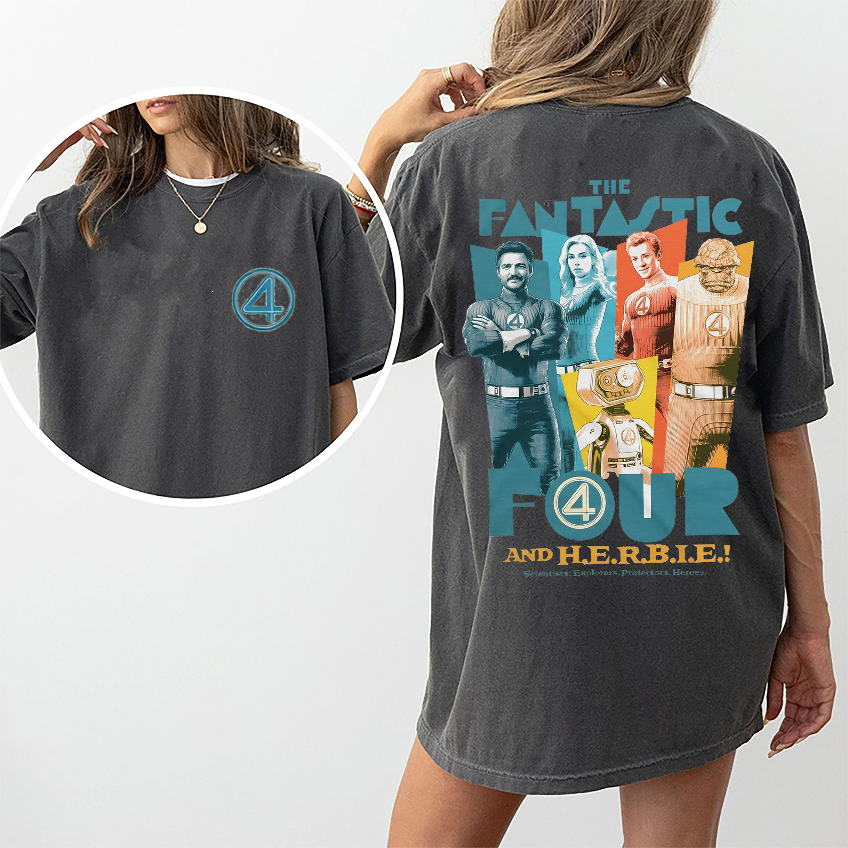 Remera The Fantastic Four And Herbie Unisex Shirt