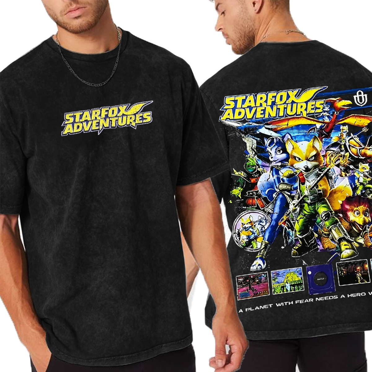 Star Fox Oversized Unisex Washed T-Shirt