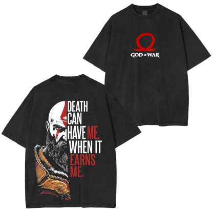 God killer  God Of War Unisex Washed T-Shirt