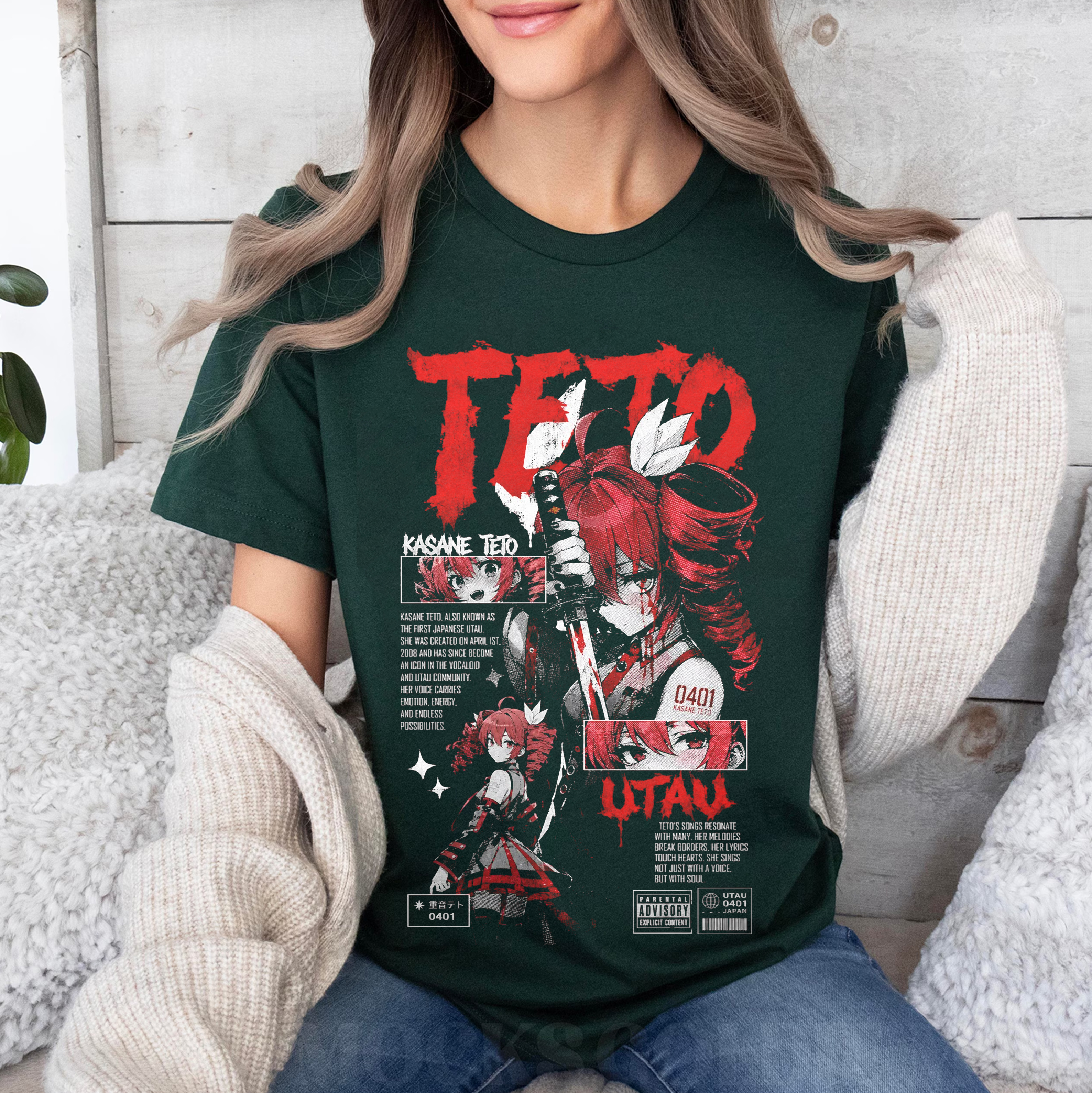 Kasane Teto Unisex Washed T-Shirt