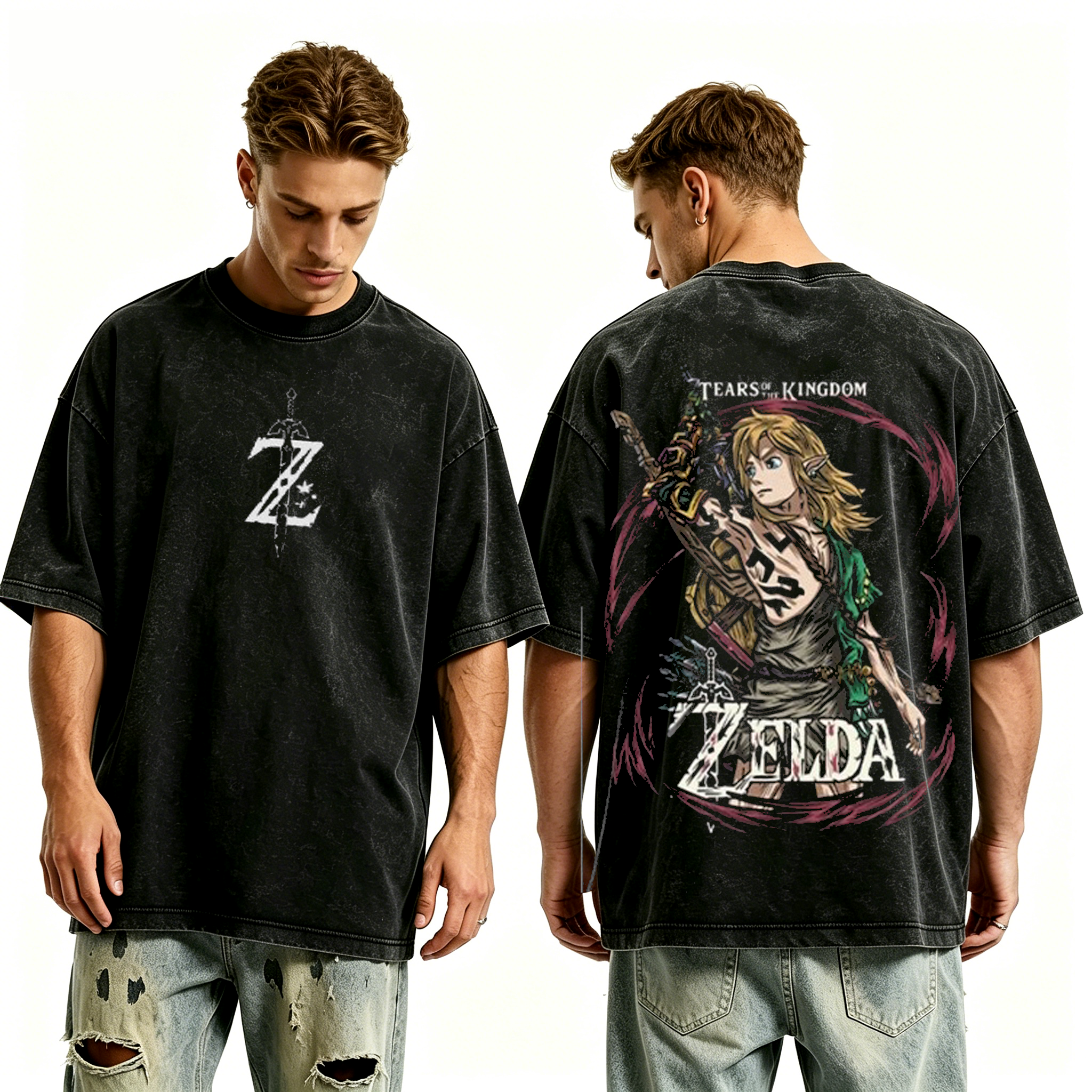The Legend of Zelda Game Unisex Washed T-Shirt