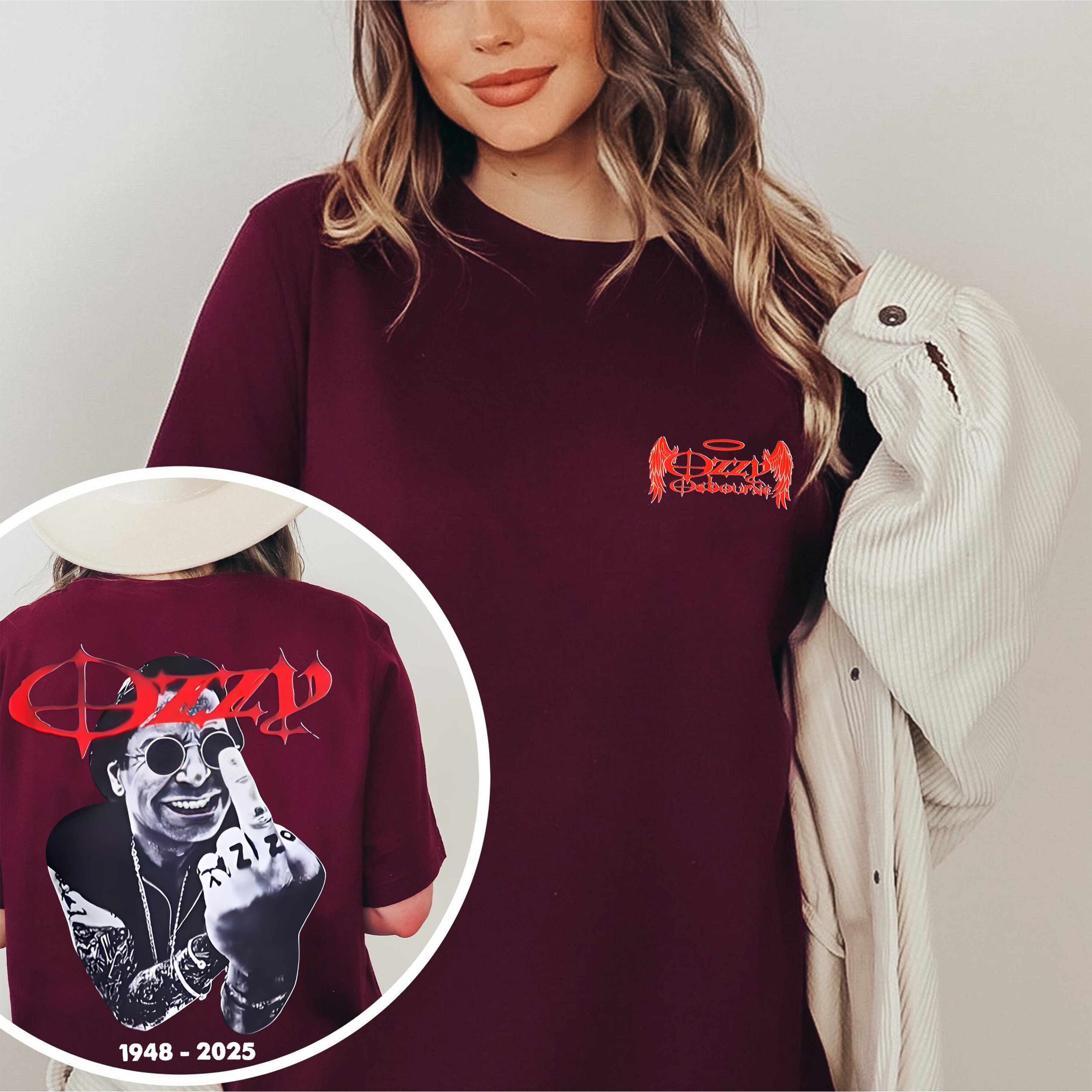 Ozzy Osbourne Singer Heavy Metal Unisex Shirt/Crewneck/Hoodie