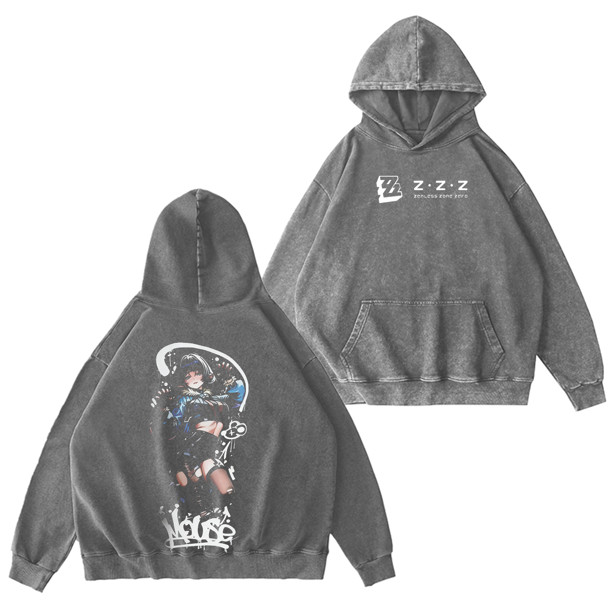 Zenless zone zero zzz Vintage Washed T-shirt/Crewneck/Hoodie