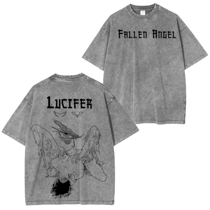 Lucifer Fallen Angel Vintage Washed T-shirt/Crewneck/Hoodie